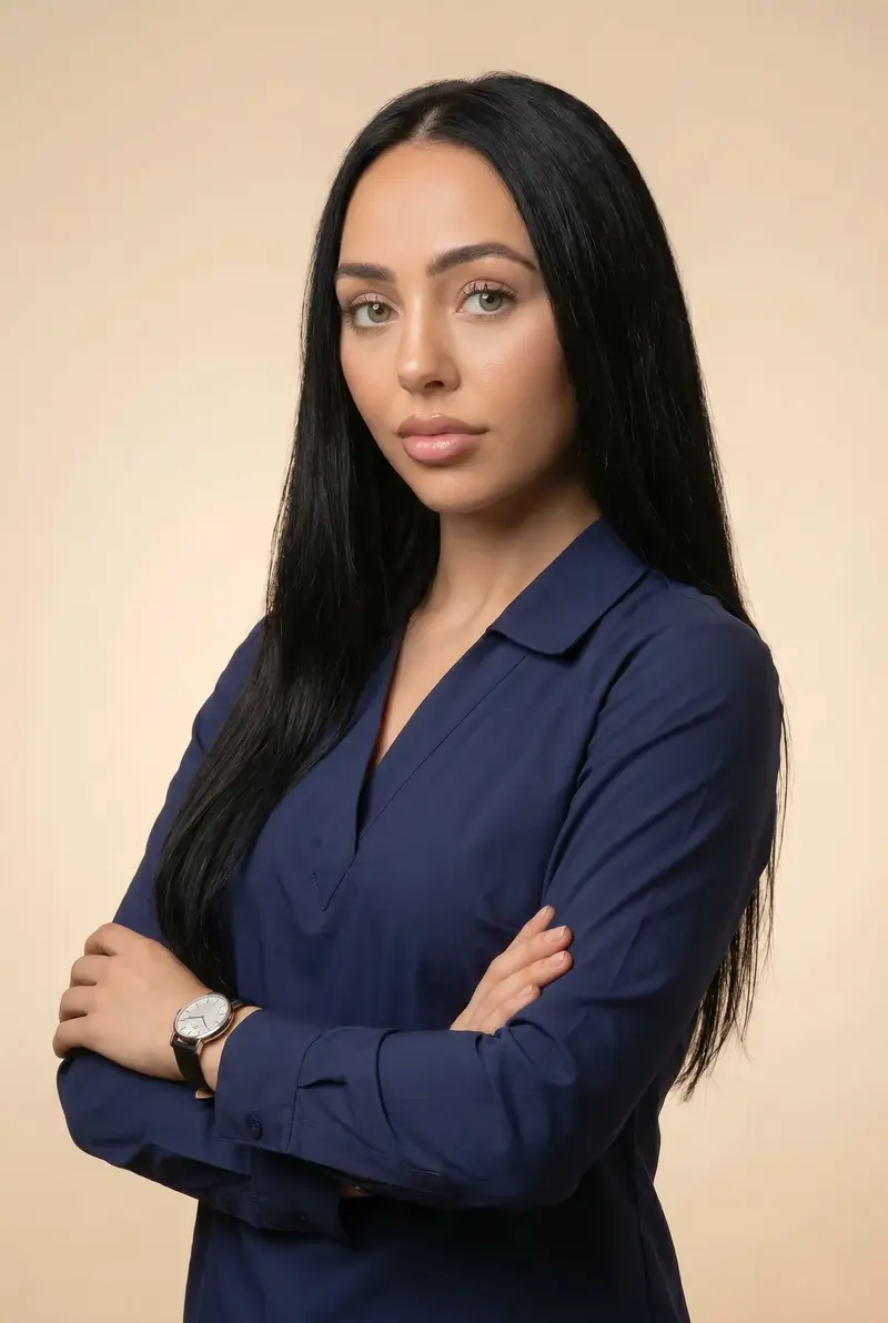 Laura — Whitening-Spezialistin · Beratung bei Lumezza · KI-generiert